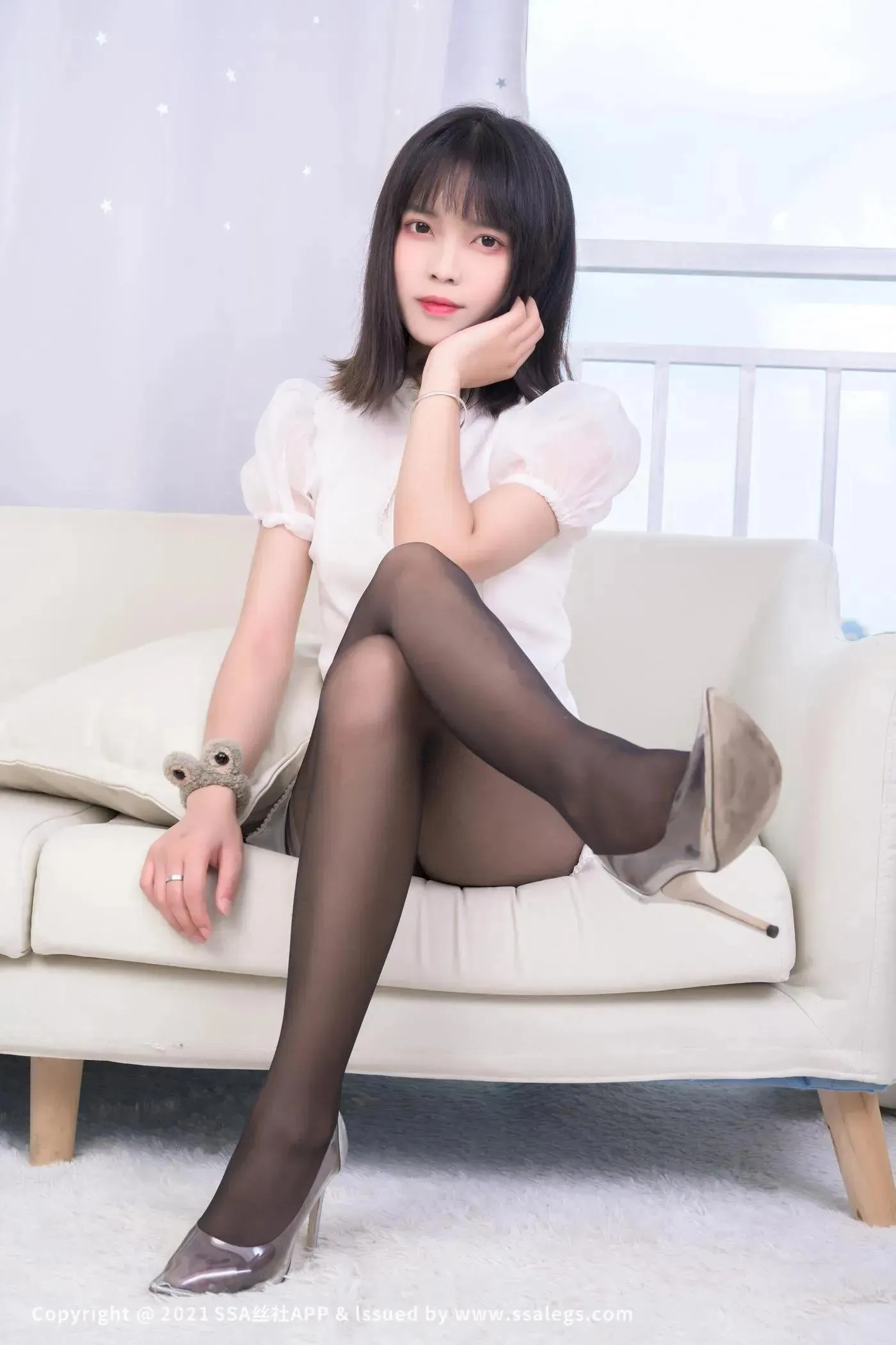 [SSA丝社]超清写真 NO.664 腿模丹丹的黑丝袜美足（上） [74P]插图5